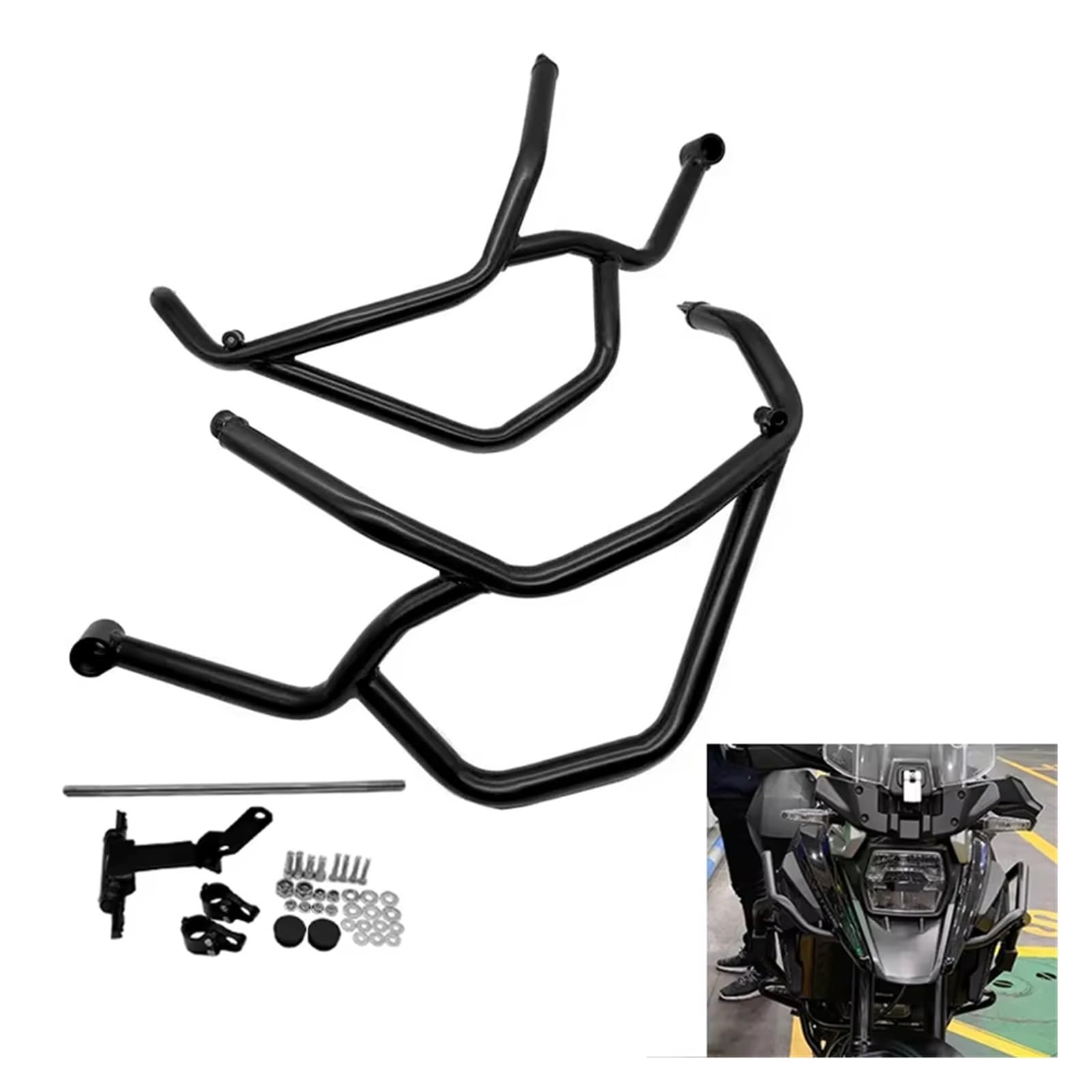 Paramotore Tubolare Per Suzuki Per VSTROM Per DL1050DE Per DL1050XT 2020-2023 Kit Protezione Anticaduta Paraurti Moto Barra Protezione Motore Copertura Protettiva Motorcycle motore Paraurti