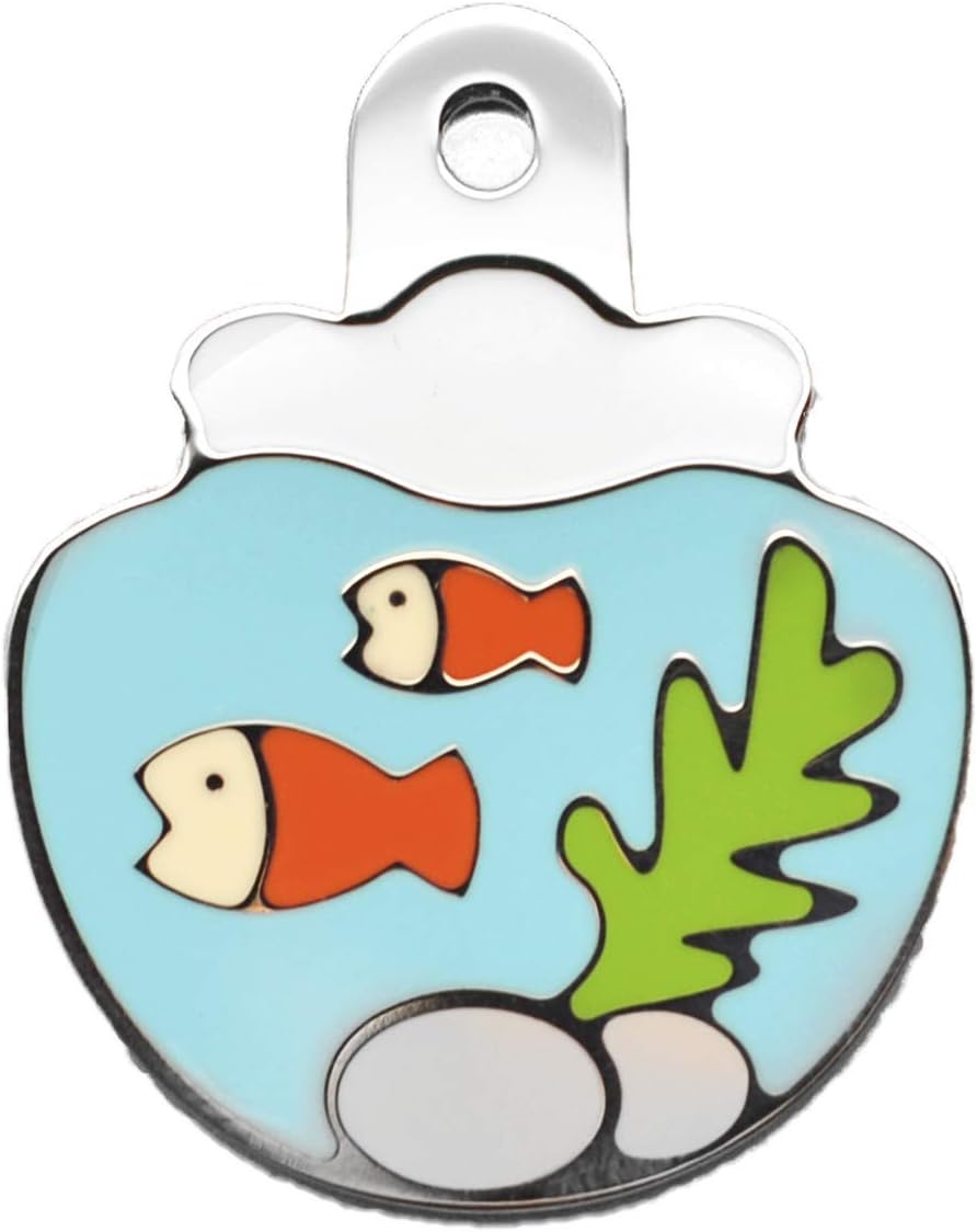 Pet Identification Tag [Personalized Free Custom Engraved] Dog and Cat Collar ID Tags | Watermelon 40mm x 30.7mm (Large)