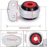 Vista 4 de Kit de bujes de brazo de control delantero inferior compatible con BMW E46 E85 325i 330i Z4 99-06