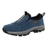 Enjerr Orthopedic Shoes Men Arch Support Orthopedic Shoes Slip On Loafer Leather Casual Walking Shoes Comfortable for Work Office Dress Outdoor