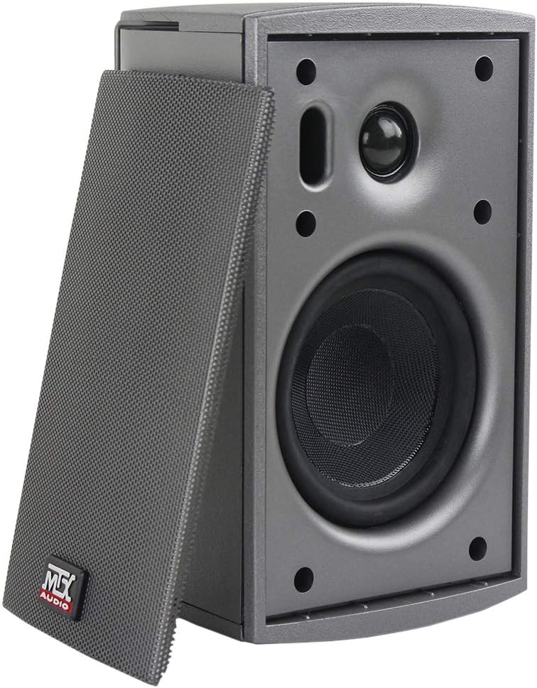 MTX Audio 4" 50-Watt RMS Surface Mount Multipurpose Speaker - Silver