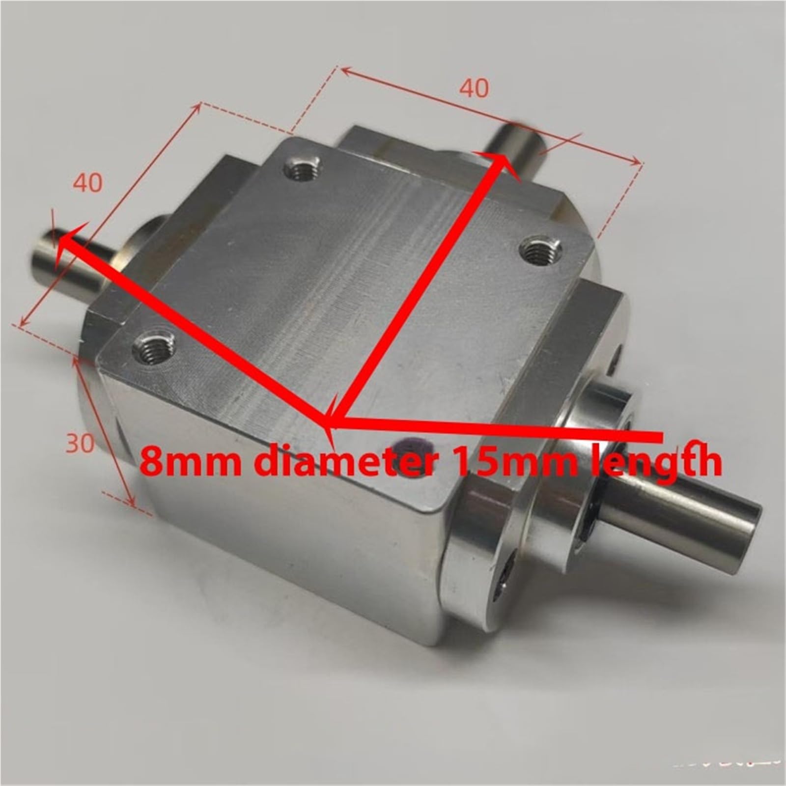 Angle Steering 1:1 Transmission T Type Commutator 90 Degree Reduction Steering Gearbox Reverse Rotation 8mm Shaft Bevel Gear Box Driving Change