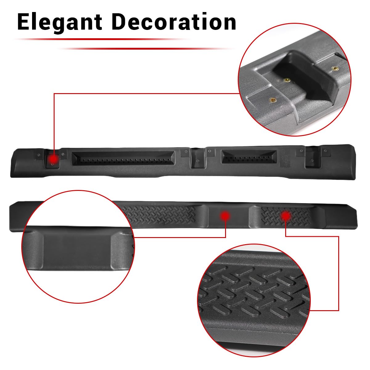 Running Boards for 2007-2017 Wrangler JK 4 Door,Original Factory Side Steps Bars