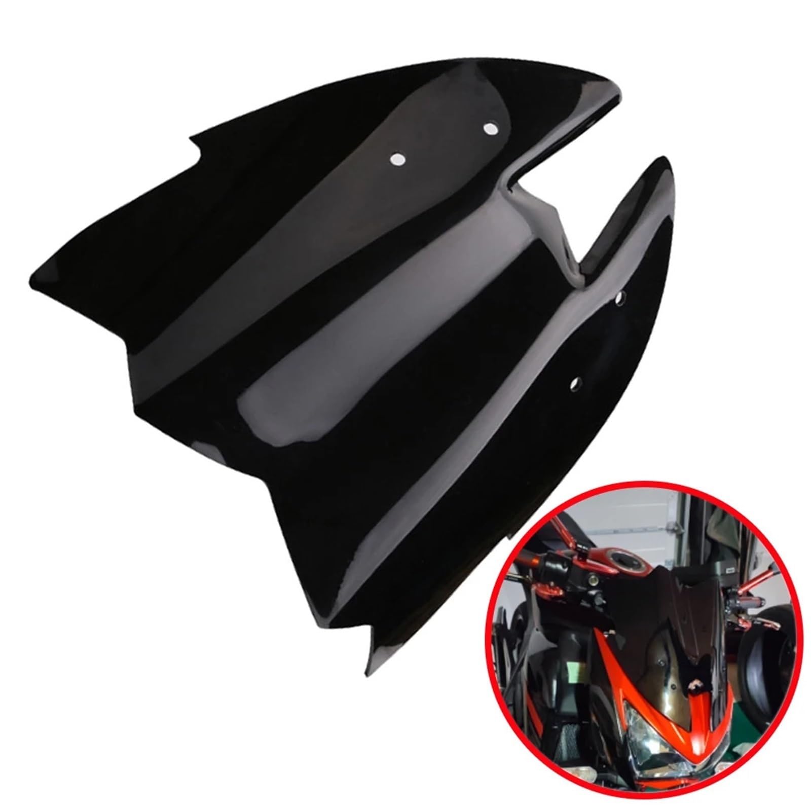 Przednia szyba motocyklowa Szyba motocyklowa do Z800 ZR800 2013 2015 Pyłoszczelna Łatwa instalacja StableProtector Wodoodporna owiewka