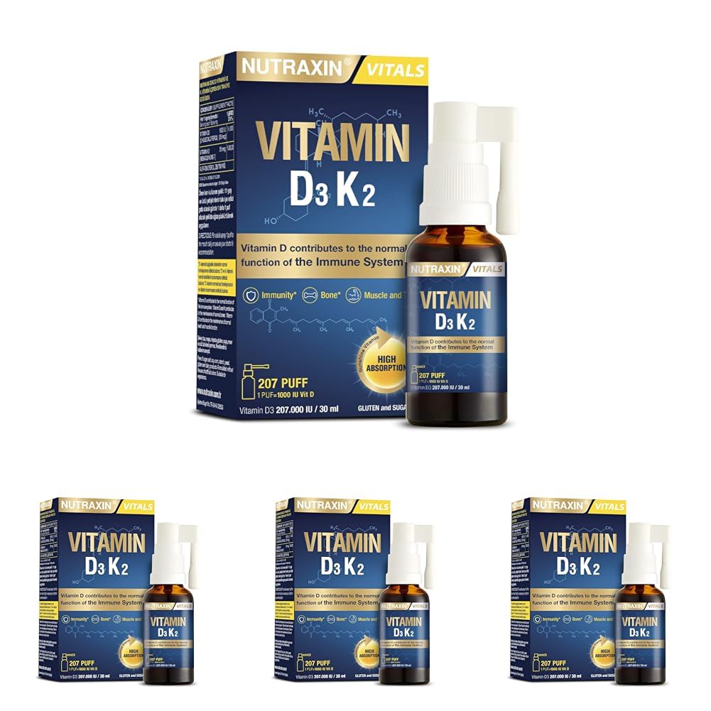 Nutraxin D3K2 Vitamin 30 Ml (4 paketi)