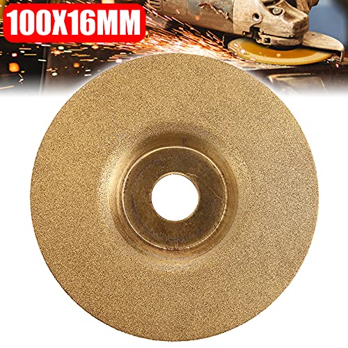 Disco abrasivo de diamante para hormigón, Disco de corte de copa de 4 pulgadas con revestimiento de diamante for amoladora angular, abrasivo for metal y césped, 100 x 16 mm