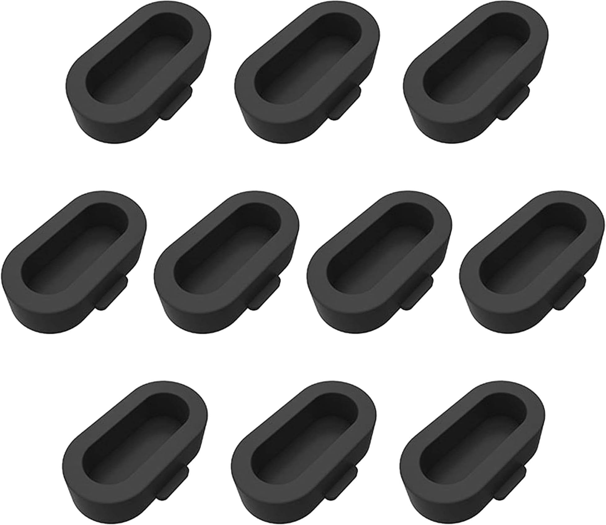 AWINNER 10 Pack Dust Plug Compatible for Garmin Watch Charger Port Protector (Black)