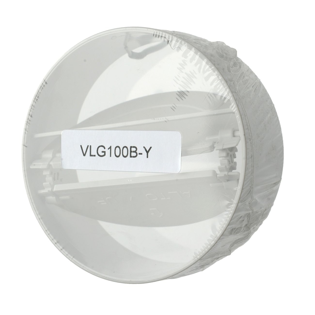 La Ventilazione VLG100B Valvola a Farfalla di Non Ritorno Aria in ABS con Guarnizione Compensativa, per Tubi Diametro 100-110 mm, Bianco
