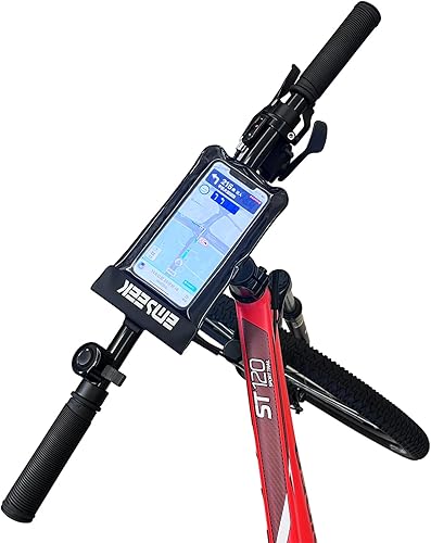 EMSEEK Impermeable Bicicleta Marco frontal Teléfono Bolsa de teléfono Soporte de teléfono Soporte de GPS seco Funda de teléfono de motocicleta Bolsa