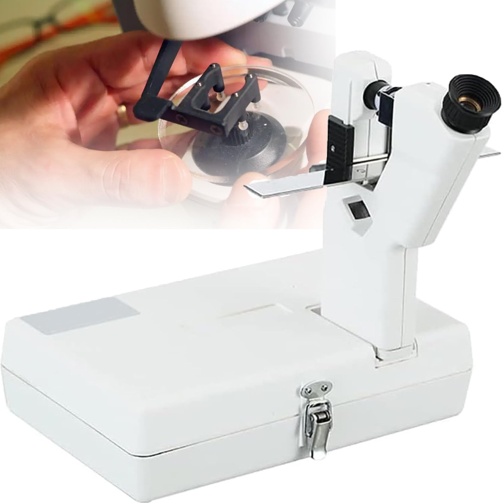 Portable Optical Lensmeter for Eyeglass Prescription Measurement - Ideal for Optics Shops and Optometry Rooms