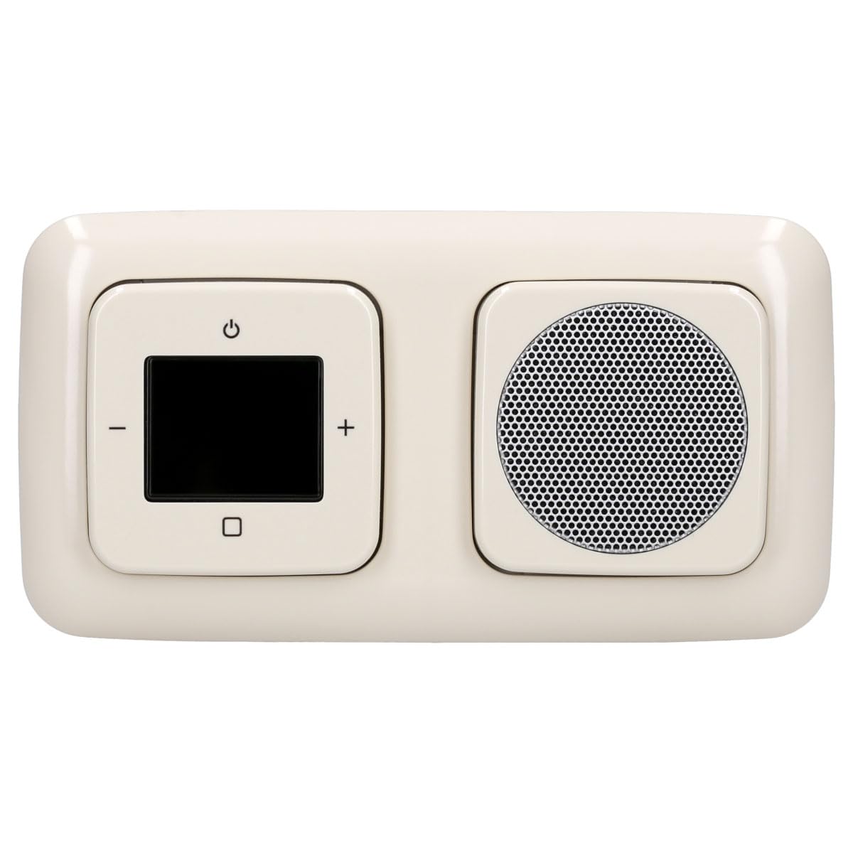 Busch Jäger DAB+ Unterputzradio Radio 8215 U-101 in Duro 2000 cremeweiß mit 1 x Lautsprecher inkl. EBROM Phasenprüfer zur Montage der Geräte