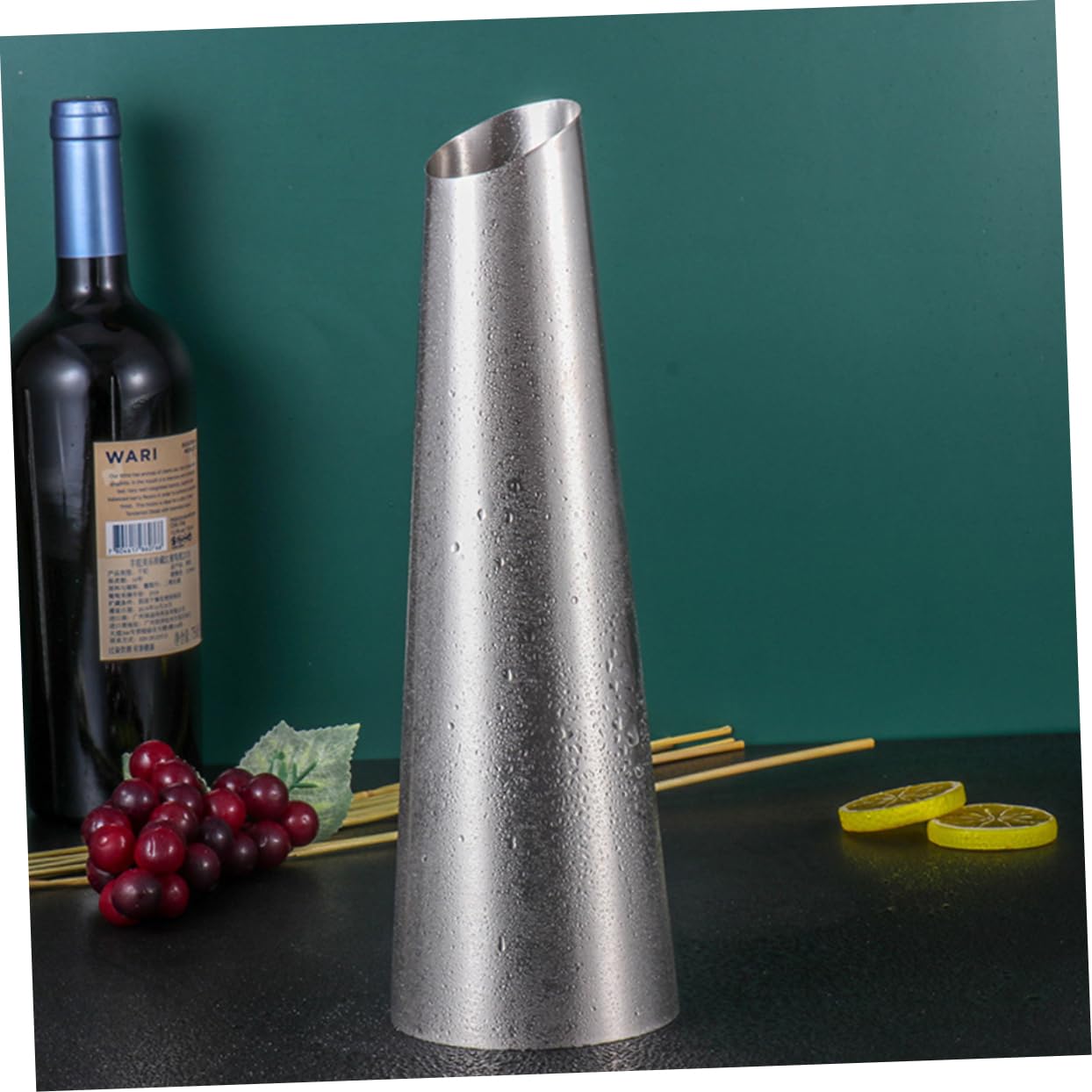 COLLBATH Wine Dispenser Port Wine Glasses Drink Decanter Beverage Dispenser Whiskey Decanter Inflatable Suit Red Wine Beverage Pitcher Wine Decanter Bottle Wine Tumbler Stainless Steel