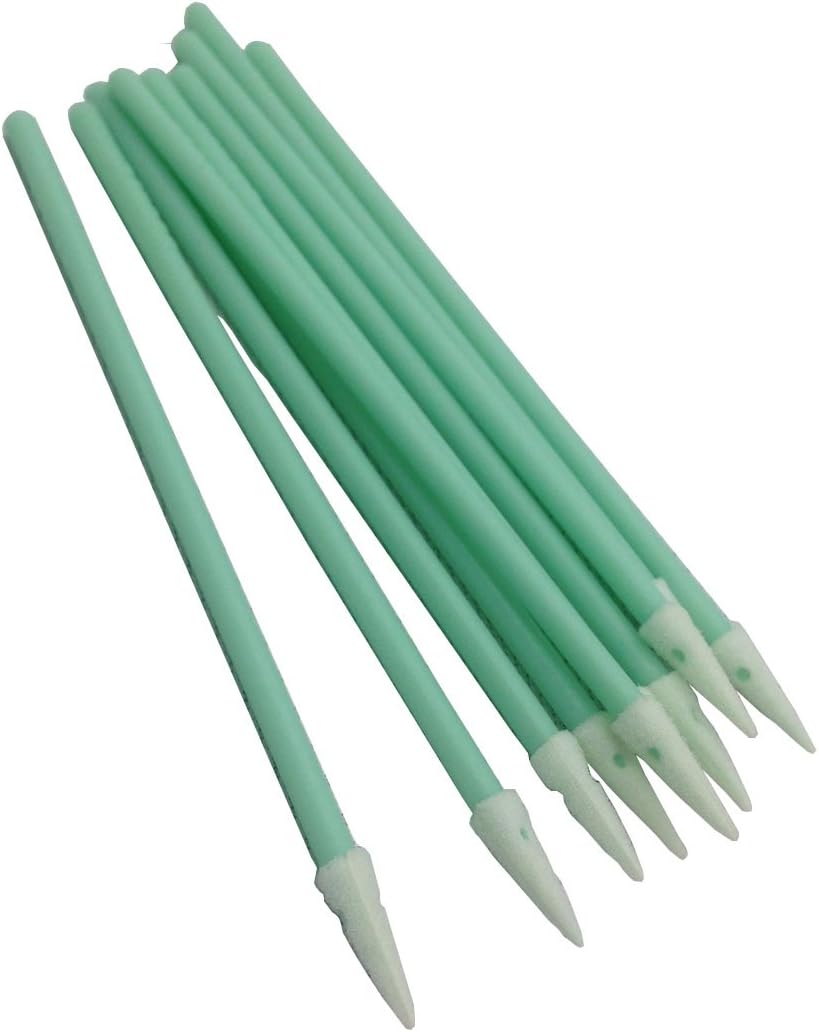 Polyester Cleaning Swabs - SU-076VFSTD Cleaning Swabs Sponge Stick for Inkjet Printer, Printhead, Camera, Cleanroom, Optical Lens, Automotive Detailing, Optical Equipment Including 100 Pcs