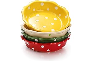 AVLA Ceramic Mini Pie Baking Dishes for Your Kitchen Adventures