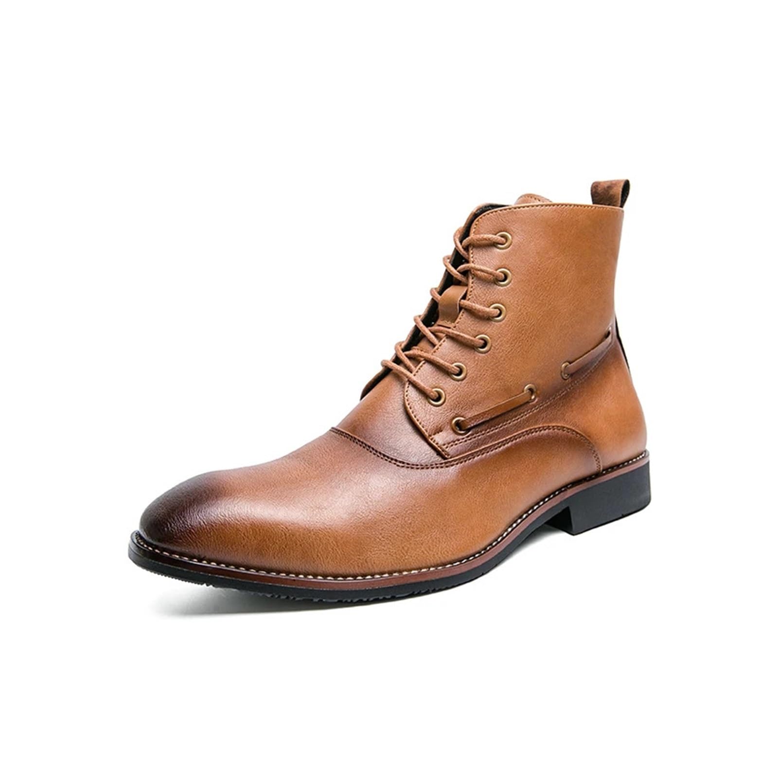 Chelsea Boot Uomo Stivaletti Chelsea in stile italiano da uomo, scarpe eleganti a metà polpaccio, stivaletti formali da lavoro, scarpe casual da uomo in pelle crosta
