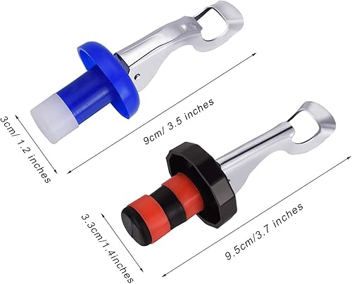 Miniatura 3 de Tapones de silicona para vino, 10 unidades, tapones de botella de bebida manual, reutilizables, a prueba de fugas, botella de vino, cierre