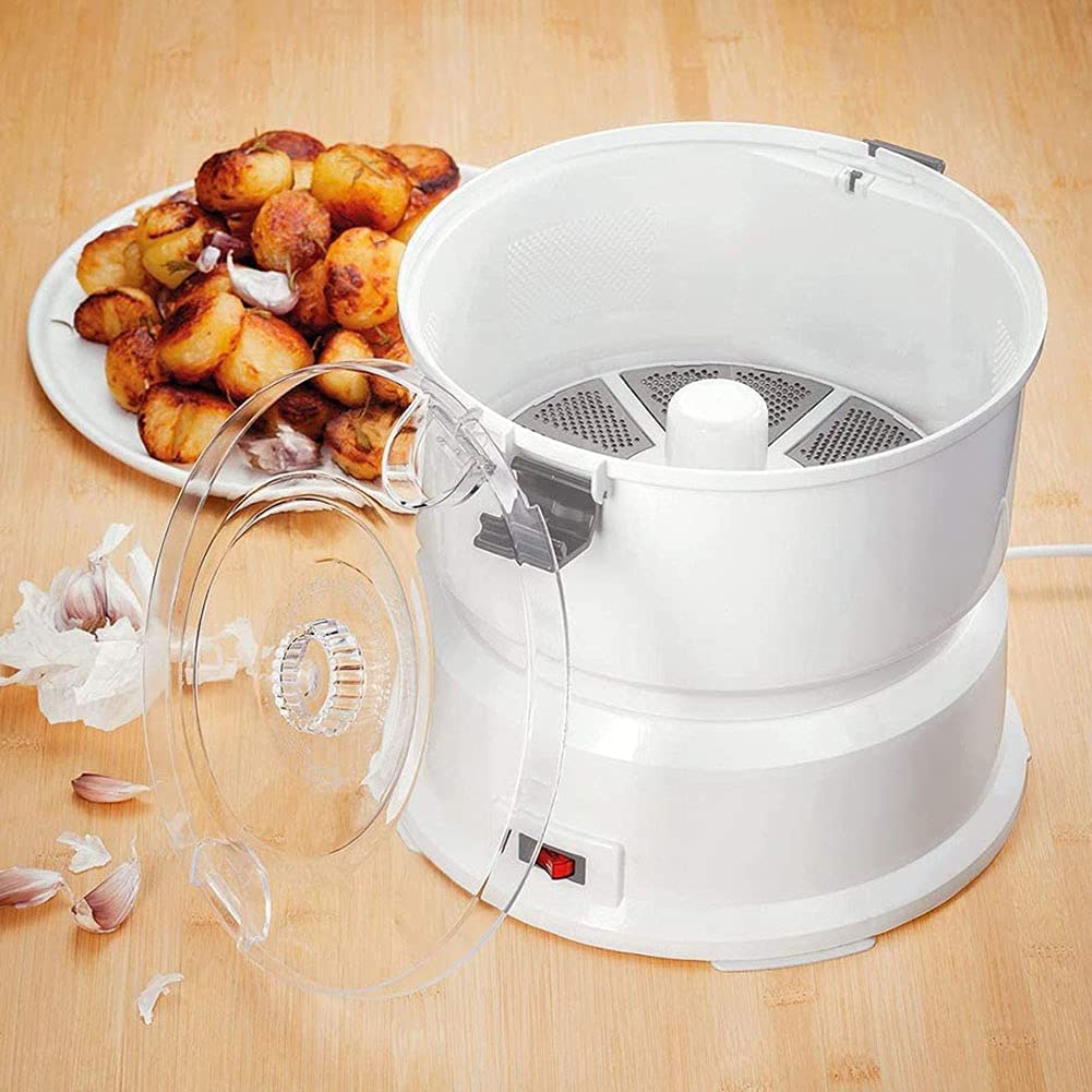 Máquina peladora de Patatas eléctrica, máquina peladora de Patatas Multifuncional Segura peladora giratoria mecánica, máquina peladora de un botón