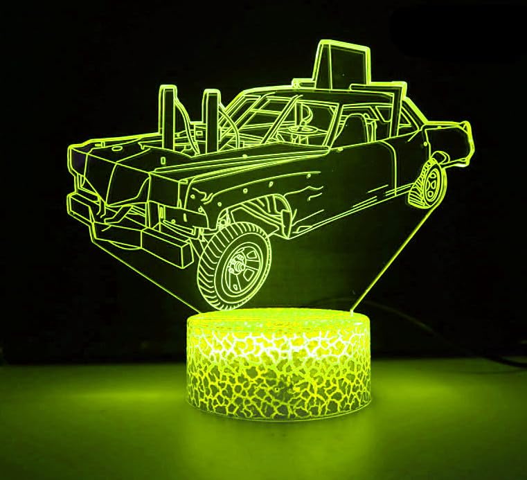 Jinson 3D LED Nachtlicht – 16 Farbwechsel USB-Tischlampe Mit Optischer Illusion Für Schlafzimmer & Deko