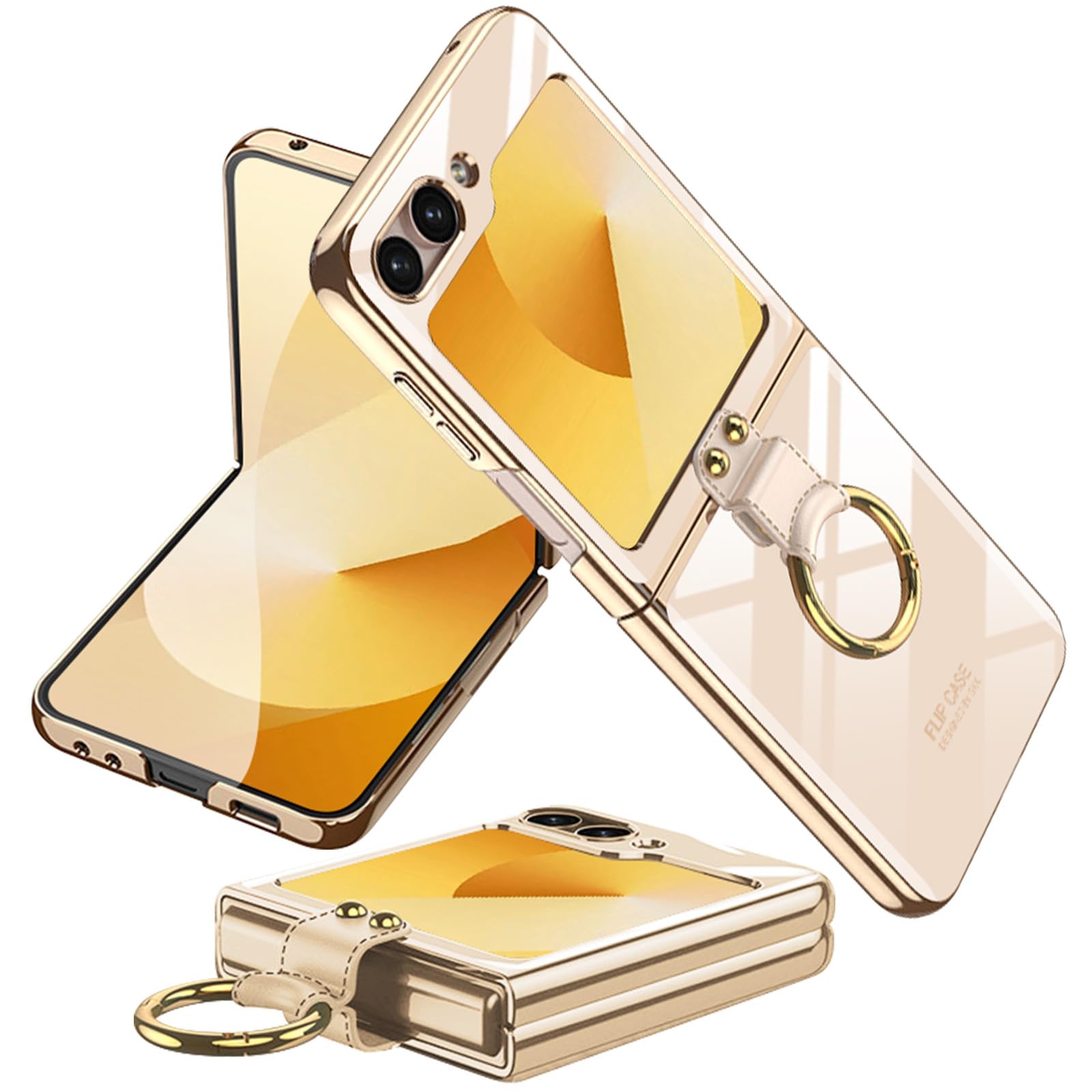 Amazon.co.jp: Miimall 対応 Galaxy Z Flip6/7 ケース カバー PC素材 
