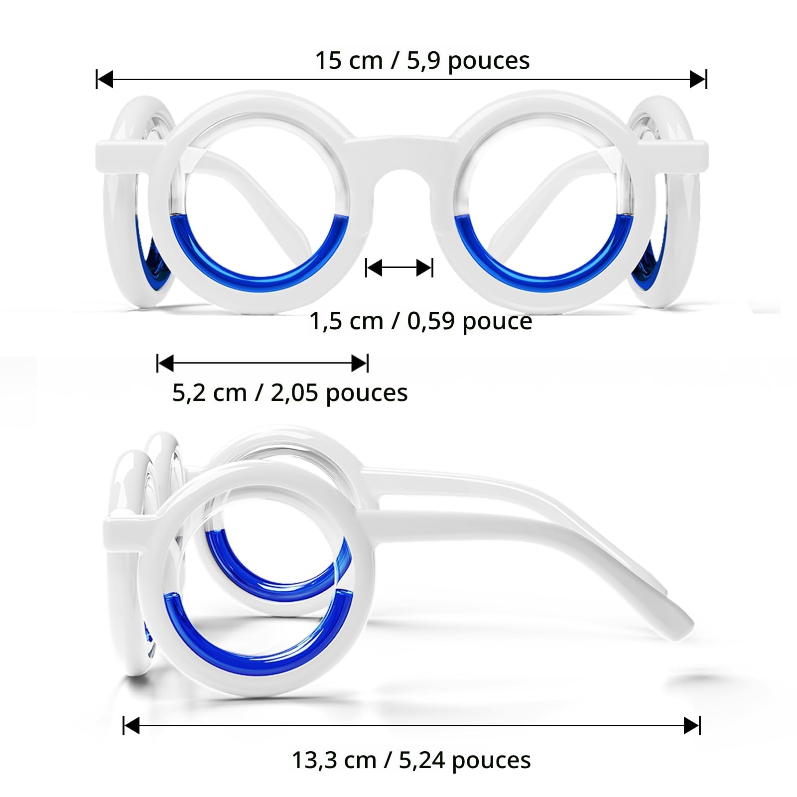 Motion Sickness Lunettes de protection pour voiture, soulagement du mal des transports, des maladies de l'air, du mal de mer (XIN-1 glasses-DE-5)