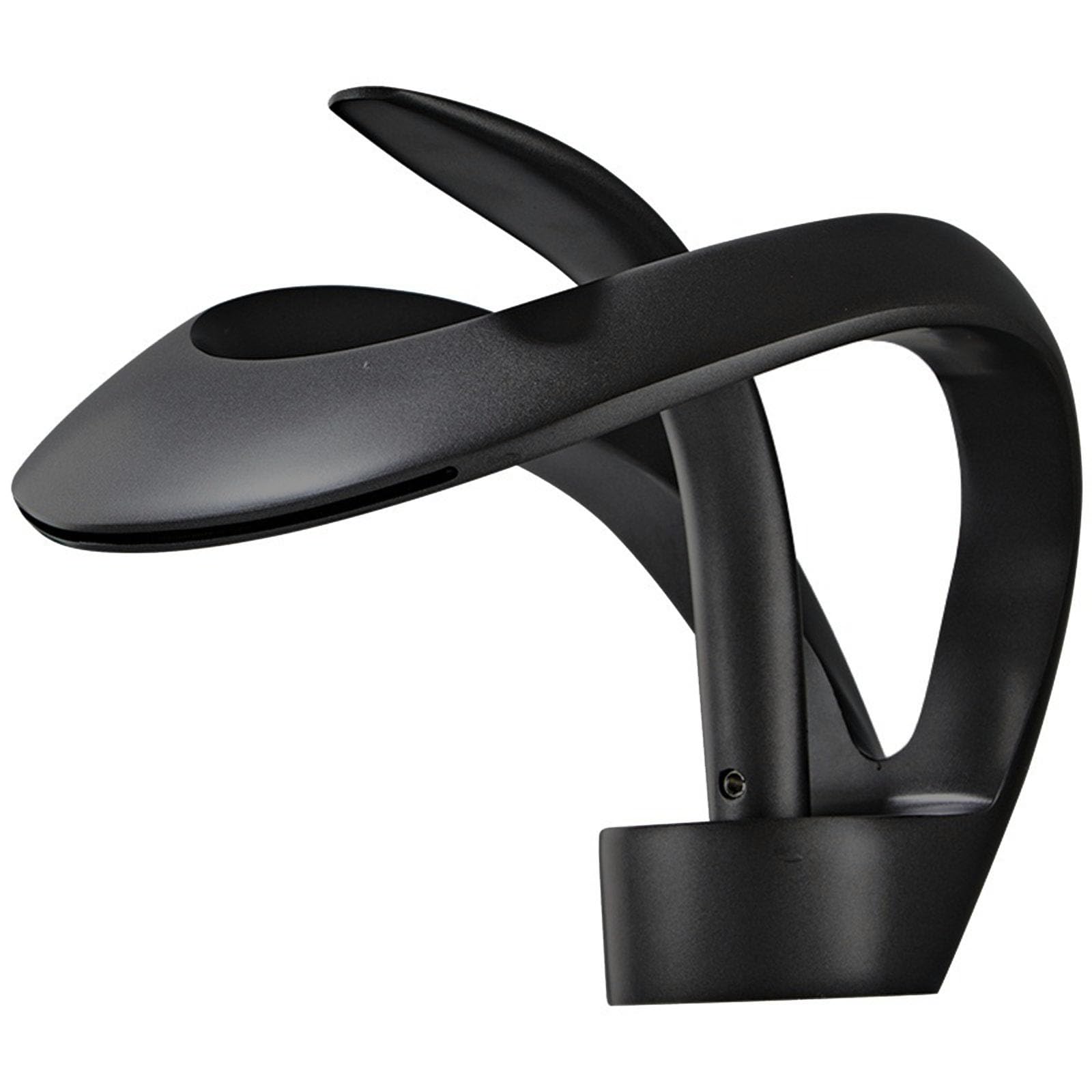 Robinet de salle de bain cascade mitigeur lavabo noir moderne eau chaude froide monocommande