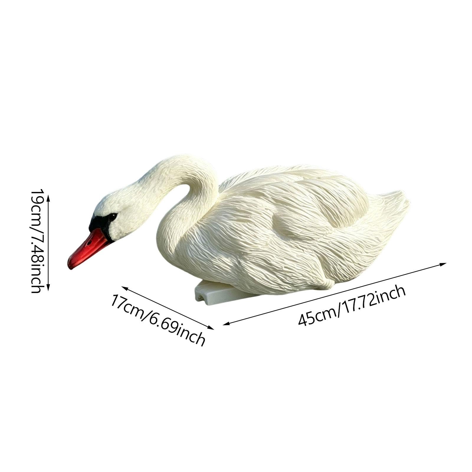 kowaku Figurine de Cygne Flottante pour Bassin de Jardin, Aquarium Ou Piscine