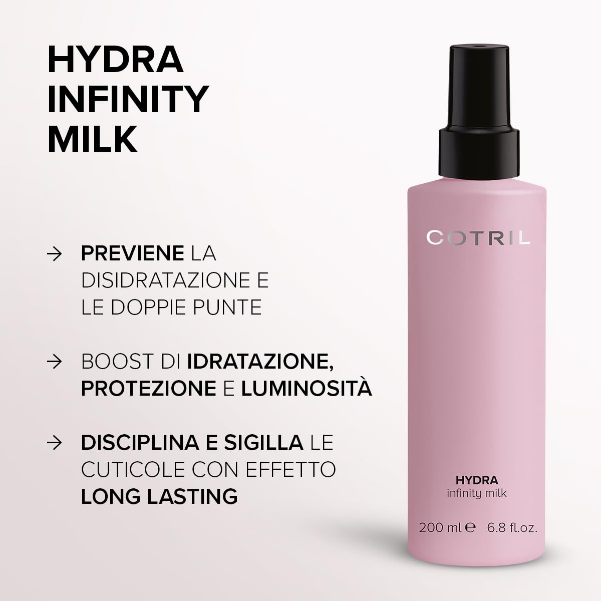 Cotril - Infinity Milk Hydra 200 ml | Disciplina y Desenreda; Hidrata y Nutre.