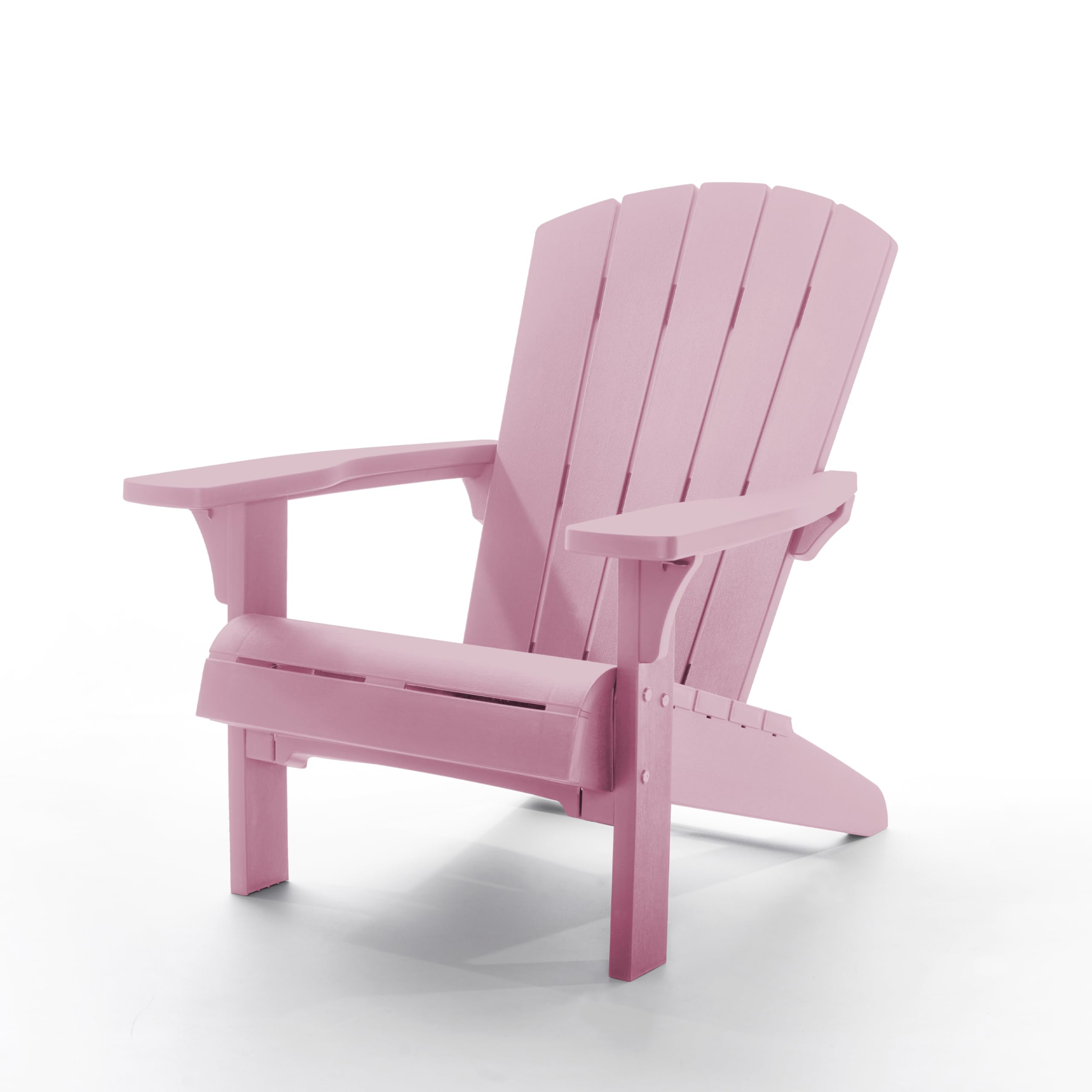 Keter Allibert by Troy Adirondack Chair - Silla de jardín de plástico para Exteriores, diseño clásico Americano, para jardín, terraza y balcón. (Rosa Antiguo, Tamaño Grande, 1, Unidad, 1)