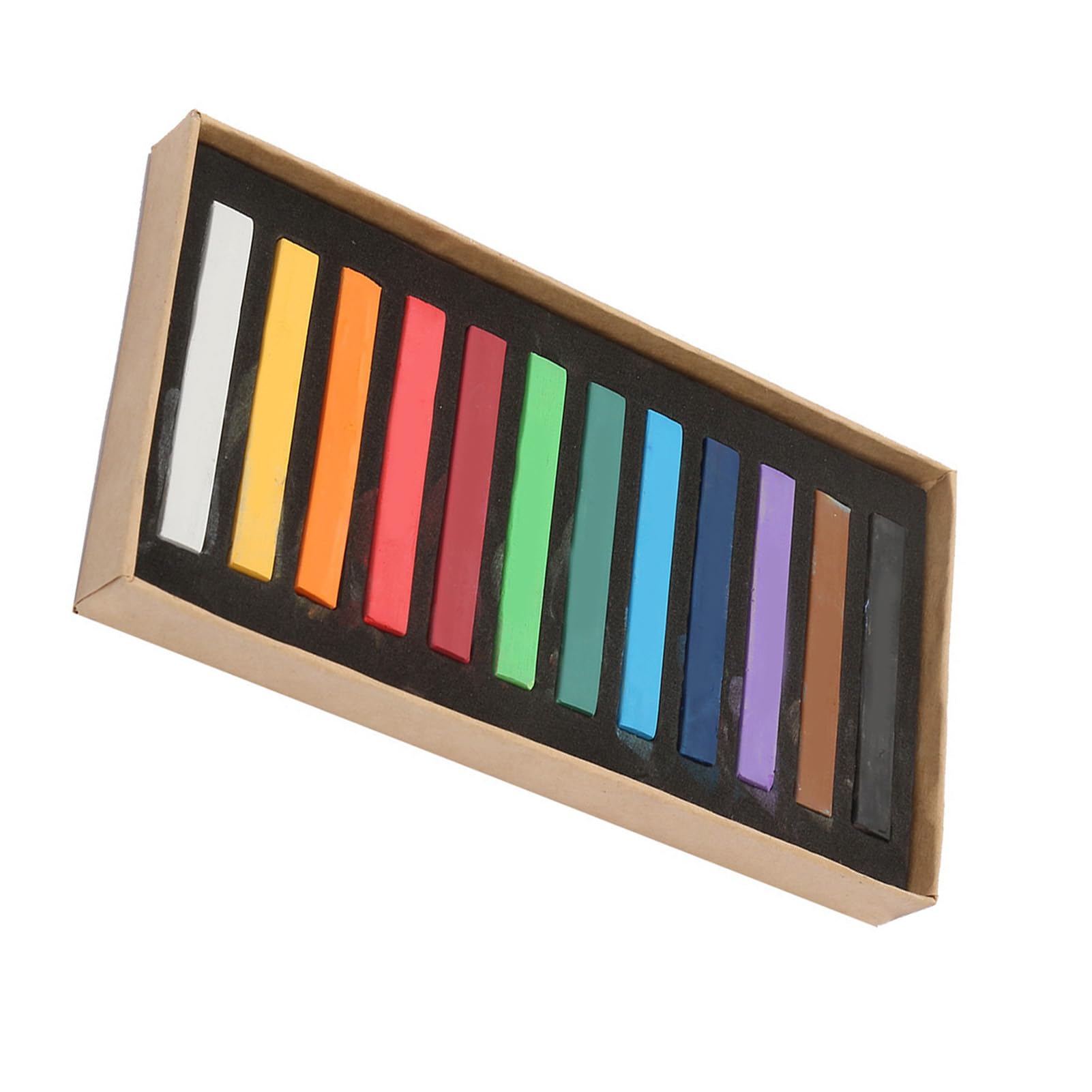 Wax Crayons, Disposable Hair Dyeing Tool with Chalk for Nice Looking Painting, Disposable Hair Dyeing Stick with Chalk Pen for Experiments Family Suitable (12 Colors)