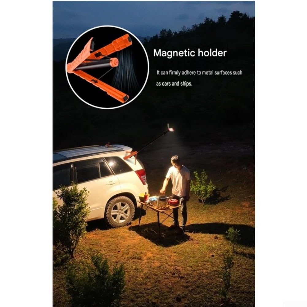 Lampa kempingowa LED z regulowanym stojakiem i 5 trybami oświetlenia