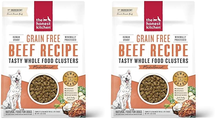 The Honest Kitchen Whole Food Clusters Grain Free Beef Dry Dog Fo...