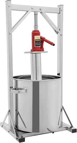Hydraulic Fruit Wine Press 9.5 Gallon Stainless Steel Fruit Apple