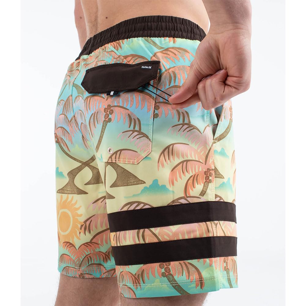 Hurley Phantom Eco Block Party Volley 17'' Bañador Hombre (Pack de 1)