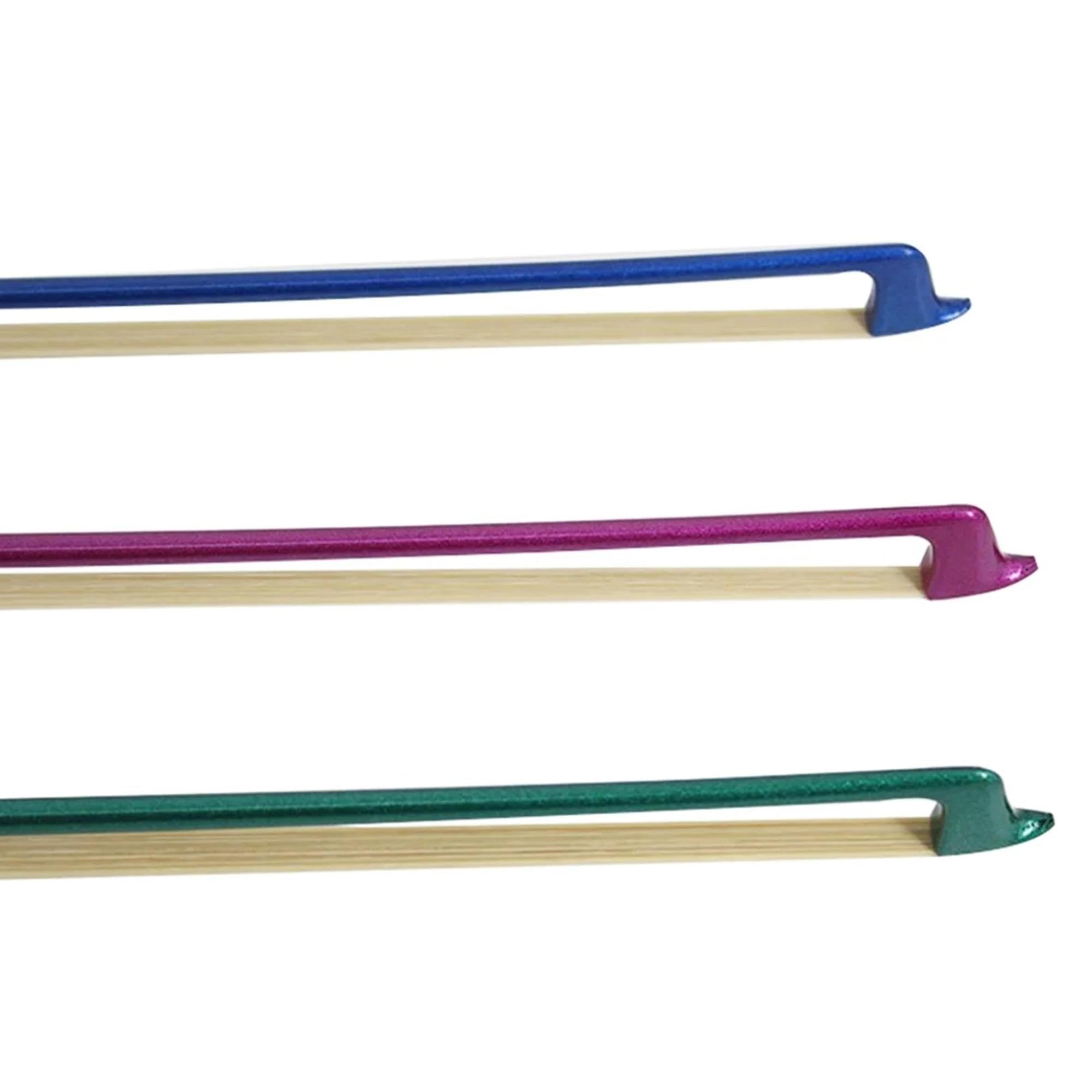 Archet De Violon Pour Pratique Archet Professionnel Pour Violon 4/4 Incrustations En Fibre De Carbone Et Ébène Coloré