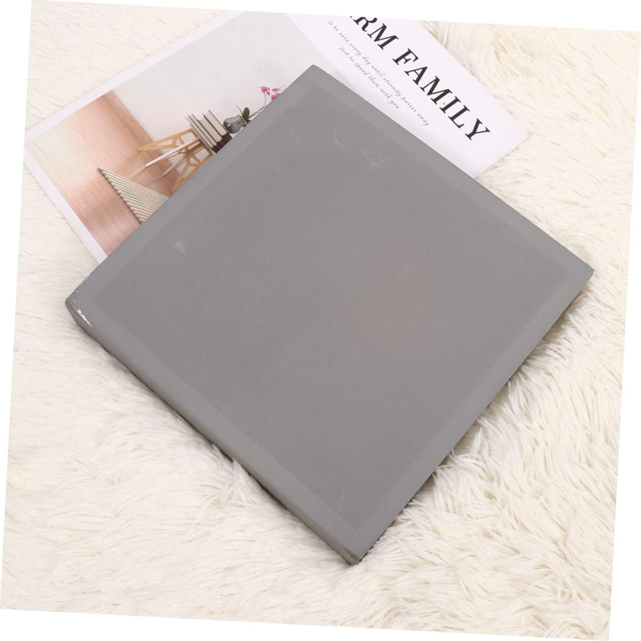 Cabilock Plant Saucer Plastic Plant Tray Flower Pot Saucer for Indoors Accessories Grey Interior 20x20cm