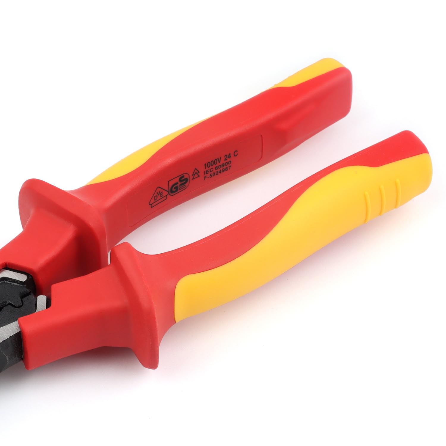 Professional Pinces Universelle VDE 205mm isolées 1000 v | inclus Pince Universelle, Pince à Bec long et Pince Coupante, Poignée en Caoutchouc Antidérapante,