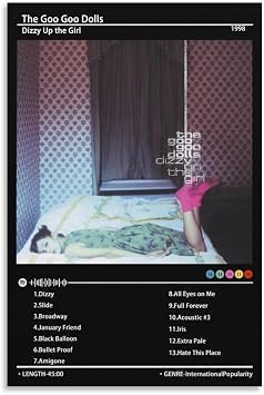 The Goo Goo Dolls Dizzy Up The Girl Posters & Prints on Canvas Wall Art Poster for Room Decor Unframe16x24inch40x60cm