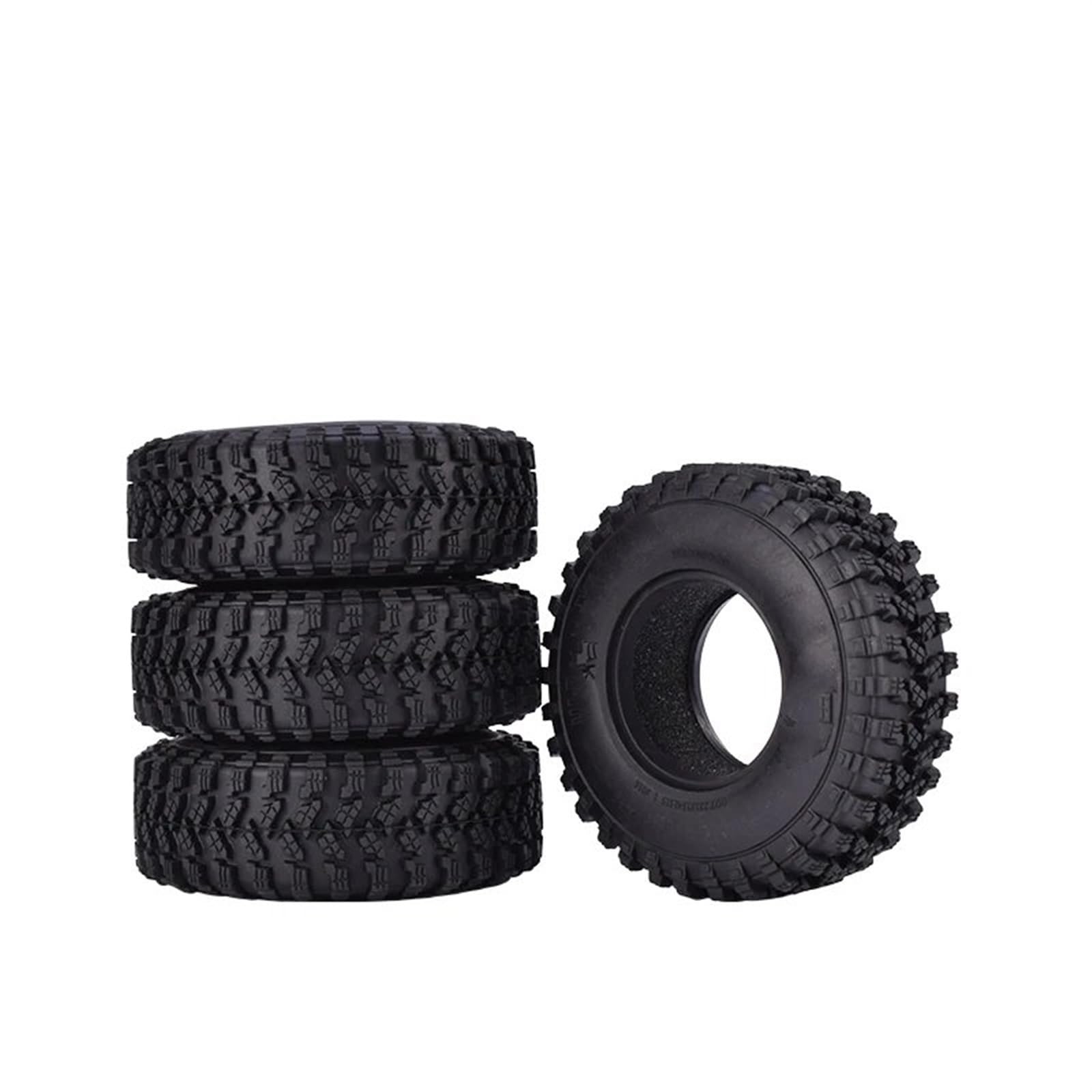 RC Neumáticos Rueda para Traxxas para Redcat SCX10 AXIAL para 4 Uds. Neumáticos De Goma 1,9 Pulgadas Y 105mm para Coches Control Remoto 1/10
