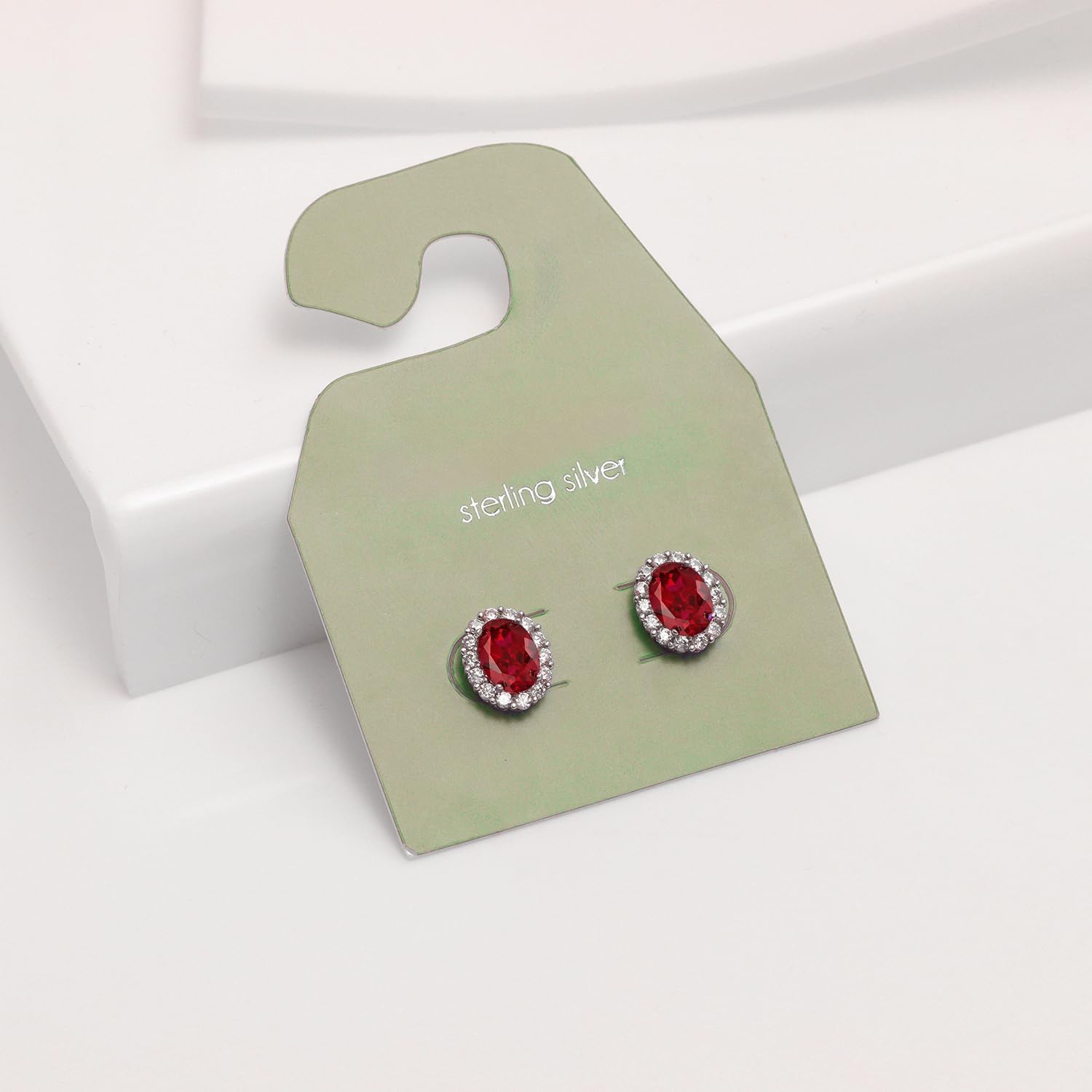 LeCalla 925 Sterling Silver Cubic Zirconia Stud Earrings for Women | Classic CZ Silver Earrings Jewelry | Birthday Anniversary Valentine’s Day Gift for Her, Wife, Mom - Image 3