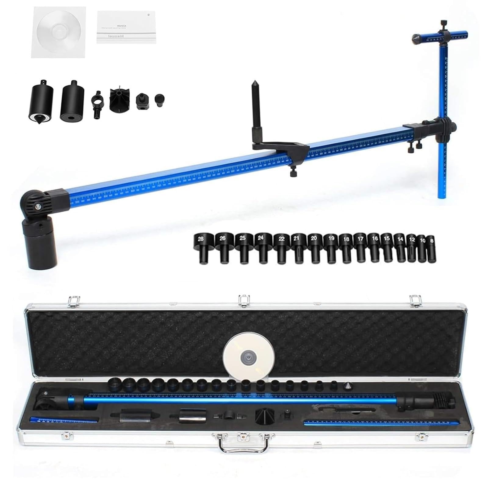 XNZJHPP High Precision 2D Contour Tram Gauge - Universal Auto Body Frame Measurement Systemss for Car Repair & Heavy Machinery Maintenance