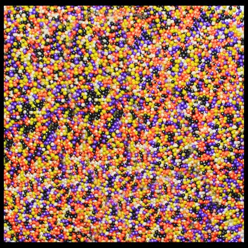Image of Confect Halloween Disco Ball Sprinkles Mix - Red, Orange, Midnight Purple, Ghost Black & Ghastly Green - Edible Scary Sprinkles for Cakes, Cupcakes, Cookies & Desserts - Spooky Baking Decoration- 4.2 Oz