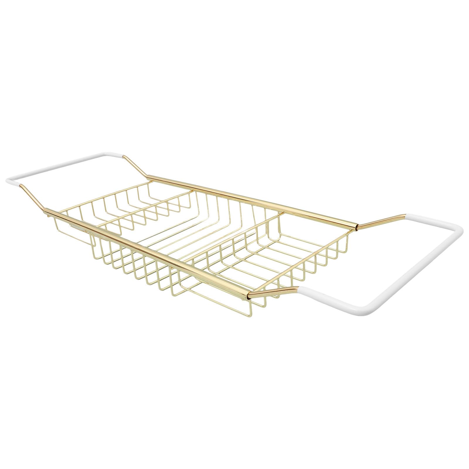 Bandeja de Bañera de Acero Inoxidable Antideslizante y Extensible
