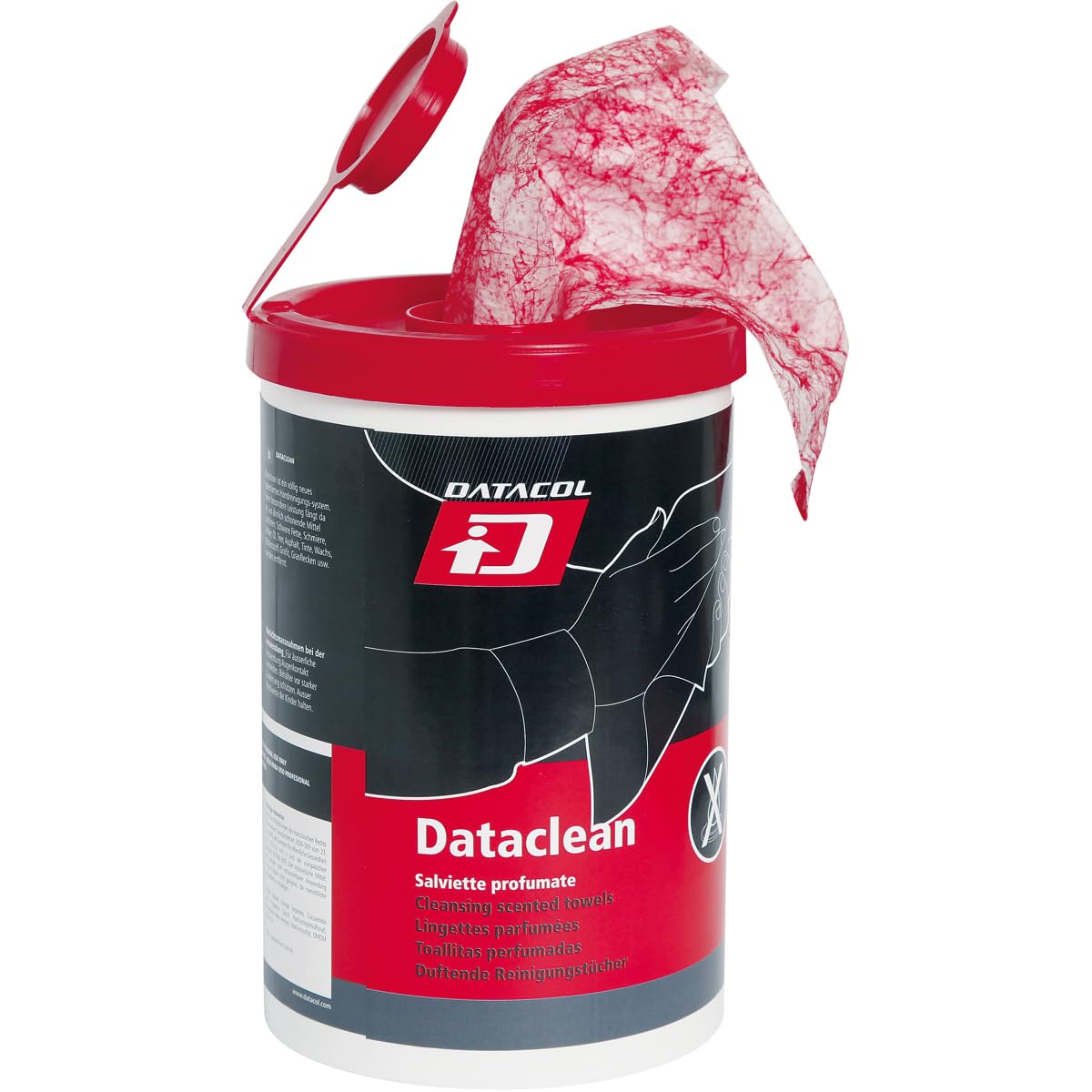 Toallitas de Limpieza Profesionales, Datacol Dataclean 90 Unidades, Dispensador Hermético, para Manos y Herramientas, con Aroma Fresco, Sin Alcohol, Elimina Grasa y Aceite (1)