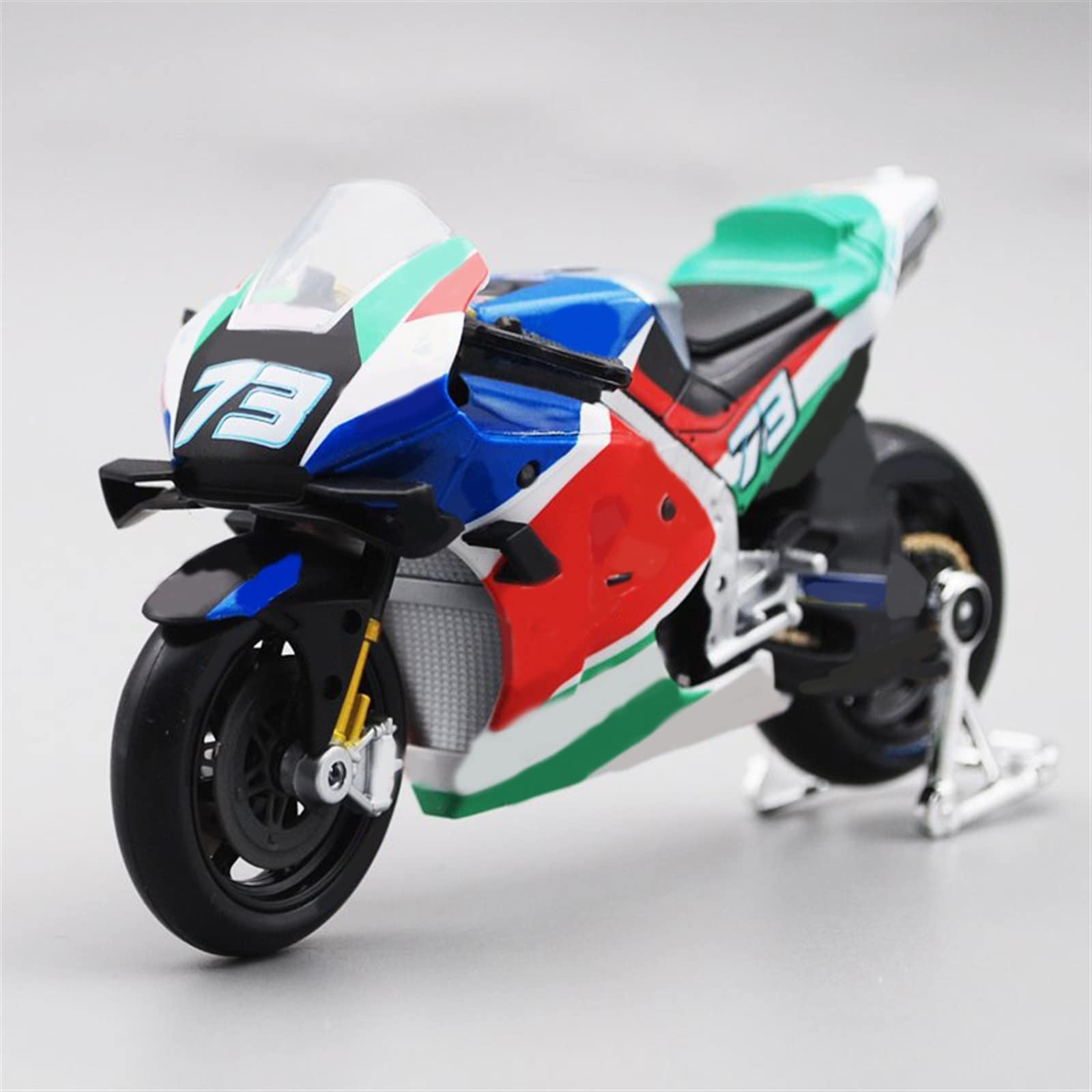 SEYXF Motorbike Toy 1:18 for H-onda GP 73 2021 Alloy Motorcycle Model Diecast Metal Toy Vehicles Simulation Collection Gift(with Retail Box)