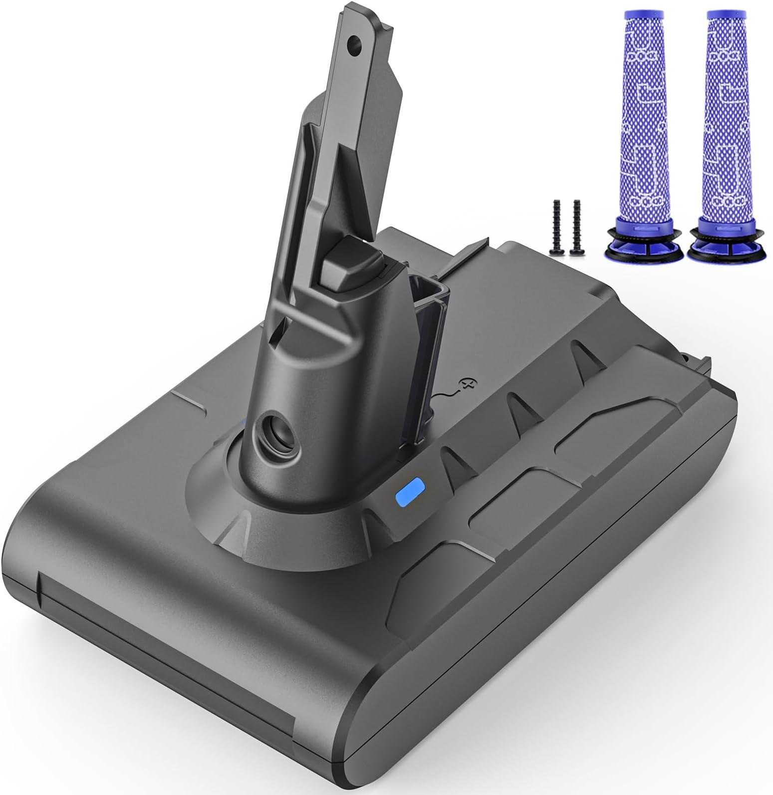 KUNLUN V7 Ersatzakku für Dyson V7 SV11 Akku Kompatibel mit v7 Absolute Animal Motorhead Trigger Car Boat Fluffy HEPA Mattress Staubsauger