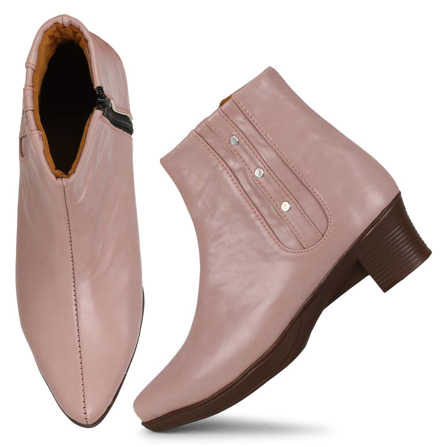 FASHIMO Womens Boot Zip01-Pink-41 (B07YY8533X) Amazon Price History, Amazon Price Tracker