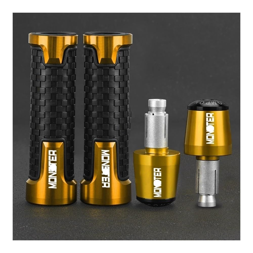 Puños De Manillar CNC De 7/8" Y 22 Mm, Tapones para Manillar De Motocicleta para Du&Cati para Monster 696 796 797 821 937 950 1200 SR Tapón Manillar