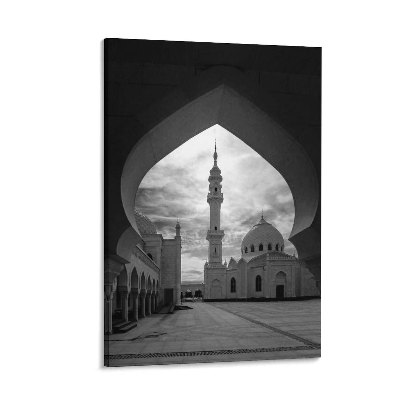City Travel Landscape Poster Bulgarian White Mosque Canvas Poster Bedroom Decor Sports Landscape Office Room Decor Poster Gift 24x36inch(60x90cm)