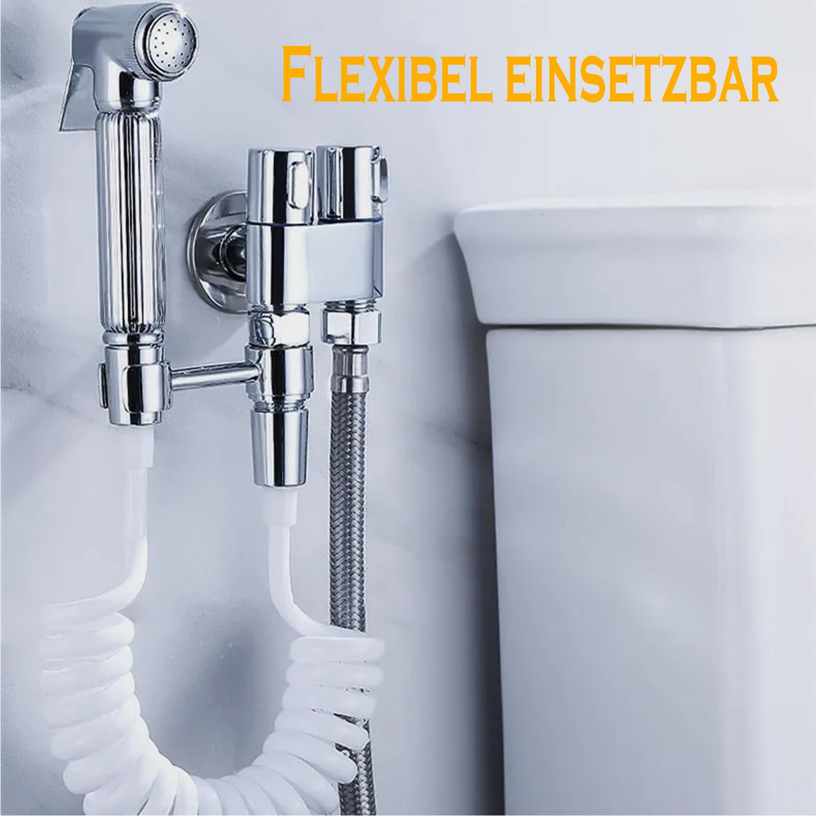 Vanne équerre double en laiton pour lavabo - Valve de régulation de 1,27 cm - Raccordement à l'eau