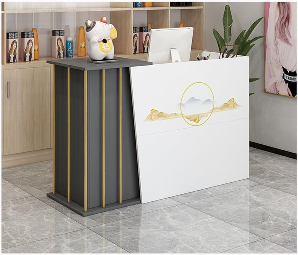 Nowoczesny Woo Recept Counter Retail Cashier De na rynki Odzież res & Small Sinesses Front De z Der (ciepła biel 100x40x90cm)